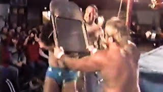 WWE WVR KEVIN SULLIVAN PURPLE HAZE VS TOM BRANDI C JOHNSON 1986 FULLY REMASTERED SD 4K 60FPS [upl. by Auqined]