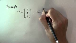 How to find out if a set of vectors are linearly independent An example [upl. by Nwaf349]