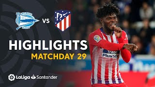 Highlights Deportivo Alaves vs Atletico de Madrid 04 [upl. by Vinn]