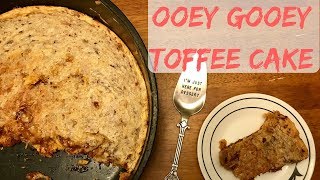 Dutch Oven Ooey Gooey Toffee Cake [upl. by Hirschfeld]