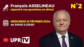 François Asselineau répond en direct à vos questions [upl. by Aihsilat]