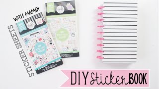 DIY Sticker Book Using MINI HAPPY PLANNER Sticker Sheets amp Old Planner Inserts  At Home With Quita [upl. by Skilken299]