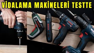 BOSCHun 4 FARKLI VİDALAMA MAKİNESİ TESTTE [upl. by Livvy801]