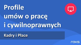 Program Kadry i Płace  Profile umów  Szybkie tworzenie umów o prace i cywilnoprawnych [upl. by Hadihsar279]