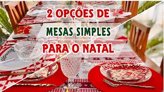 NATAL 2023 MESA POSTA NATAL 🎄 MESA POSTA PARA CEIA DE NATAL E OPÇÃO DE MESA PARA ALMOÇO NATALINO [upl. by Awhsoj]