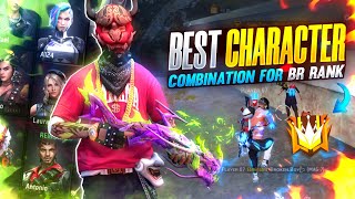 Best Character Combination For BR Rank BR Rank Best Character Combination  Solo Rank Push Tips [upl. by Siahc]