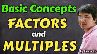 Factor And Multiple Concept  Factor and Multiples Class 4 in Hindi  by Sarver Sir [upl. by Zabrine]