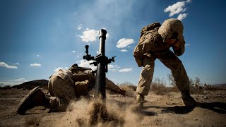 US Marines Unleash Precision with M252 81MM Mortar [upl. by Arinayed]