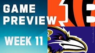 Cincinnati Bengals vs Baltimore Ravens  2023 Week 11 Game Preview [upl. by Judith499]