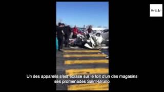 Deux petits avions sont entrés en collision à SaintBruno On déplore un mort et trois blessés [upl. by Annis]