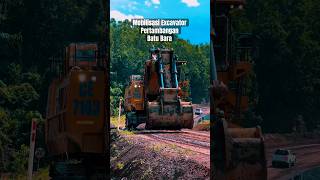 Mobilisasi Excavator tambang batubara alatberat shorts [upl. by Rekcut]