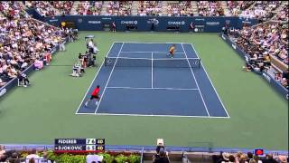 Federer vs Djokovic  US Open SF 2009 Highlights HD [upl. by Hirz]