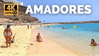 AMADORES Gran Canaria Beach Walk Spain 4K [upl. by Desirae]