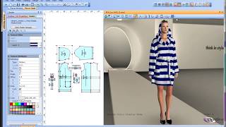 Pattern cutting software 3D fashion design drape and fabric simulation [upl. by Aerdnac767]