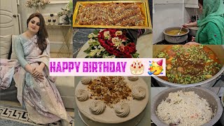 Happy birthday to me🎂🎂🥳🥳 Apni Birthday p sarhi pehni  15 logon k lie khana bnaia or masjid main [upl. by Hepsoj]