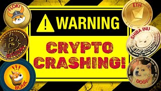 WARNING ⛔️ CRYPTO CRASHING Doge Shiba Inu Floki Ethereum and Bonk Price Prediction 🔥 [upl. by Romanas]