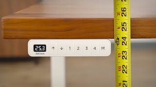 Advanced Keypads Calibrating the Desk Height of an UPLIFT Standing Desk [upl. by Newob]