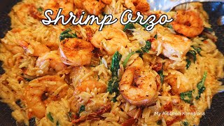 This one pot Shrimp Orzo is ready in less than 30 minutes ❗❗❗ [upl. by Nomor]