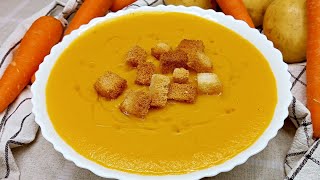 🥕🥕Crema de zanahoria y Patatas muy rica y fácil🥕🥕🥕 Receta Económica [upl. by Rocca]