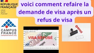 Campus France refais la demande de visa si tu as eu le refus motif 5 et 4 [upl. by Betz]