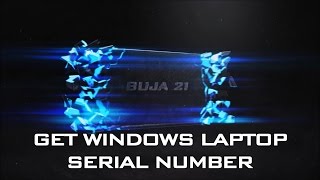 HOW TO GET WINDOWS LAPTOP SERIAL NUMBER USING COMMAND PROMPT [upl. by Aicad412]