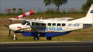 Inter Îles Air Landing and Take off Mayotte airport [upl. by Dnomed]