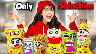 Using only SHINCHAN things for 24 Hours [upl. by Sanford]