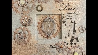 Atelier technique  réalisation dun cadre steampunk [upl. by Auqinom]