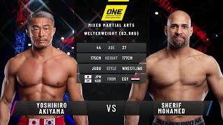 Yoshihiro Akiyama vs Sherif Mohamed  Full Fight Replay [upl. by Imaj]