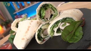 Recette de Wrap au poulet  750g [upl. by Adamik]