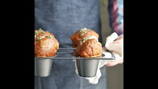 Gruyère Cheese Popovers with Garlic amp Herb Butter Recipe  The Inspired Home [upl. by Marcela]