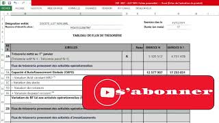 TABLEAU DES FLUX DE TRESORERIE [upl. by Yssirhc]