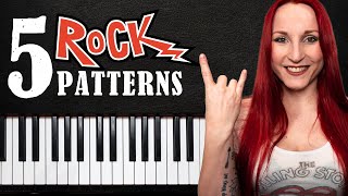 5 Amazing ROCK Keyboard Patterns [upl. by Ahsatsana]