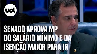 Salário mínimo Senado aprova MP que fixa valor em R 1320 e amplia isenção para Imposto de Renda [upl. by Andriana661]