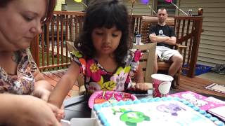 Sofias 3rd Birthday Cake Cutting [upl. by Mccall908]