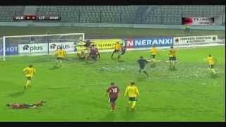 Albania vs Lithuania 41 260313 Full quotHighlightsquot Shqipëri vs Lituani 41 [upl. by Niuq]