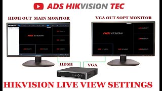 Hikvision HDMIVGA not working live view settings [upl. by Sitnik213]