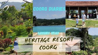 Luxury stay at Heritage Resort Coorg  Luxury Resort  Delux Cottage  Vlog  coorg vlog travel [upl. by Vivl722]