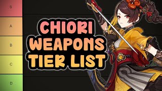 Chiori Weapons Swords Tier List  Genshin Impact [upl. by Rossner270]