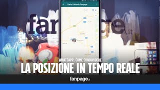 Come condividere la posizione in tempo reale in WhatsApp Messenger [upl. by Ennagem16]