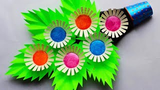 Paper cup flower bouquet  Flower Bookey making at home [upl. by Acire]