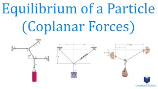 Equilibrium of a Particle 2D xy plane forces  Mechanics Statics  Learn to solve any question [upl. by Avlis521]