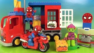 Spiderman Aventure en CamionAraignée Atelier MotoAraignée [upl. by Boar69]