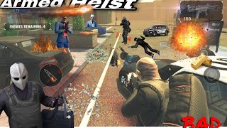 Biggest Heist In The Bank Armed Heist Gamentiumarmed heist android [upl. by Elohcan152]