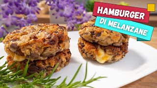 Hamburger di melanzane filanti nella friggitrice ad aria  Ricetta vegetariana [upl. by Danit]