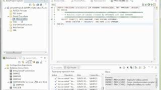 Data Studio Tutorial 4  Create run deploy and debug a stored procedure [upl. by Stoecker]