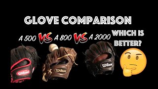 WILSON A2000 A800 and A500 COMPARISON OG Video [upl. by Myrwyn953]