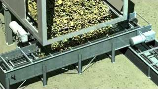 Biomass silobunker with moving floors connected to RedlersConveyors [upl. by Efeek]