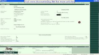 Creating Company with advanced settings in Tally ERP 9 [upl. by Ihsorih]