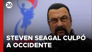 RUSIA  El actor Steven Seagal culpó a Occidente de iniciar y financiar el conflicto de Ucrania [upl. by Verile]